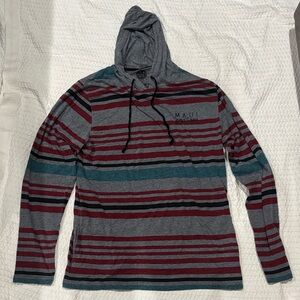 Maui and Sons Multicolor Striped Men's Hoodie